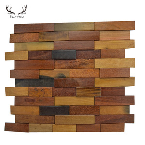 3d decorativos paneles de pared antiguo de <span class=keywords><strong>madera</strong></span> de panel de mosaico de <span class=keywords><strong>madera</strong></span> de <span class=keywords><strong>alerce</strong></span> - Product Image 5