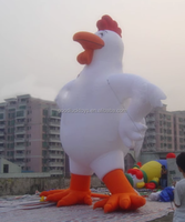 Animaux gonflables, poulet mignon, poulet géant gonflable de Noël, coq, avec logo personnalisé pour la publicité et la décoration