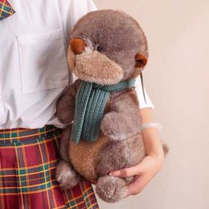 Gorgeous Look Cute <b>Otter</b> Stuffed Plush Toy Fluffy Animal Doll Cozy Sleeping Pillow Sweet Cloth Doll Girls Birthday <b>Gift</b> For girl - Product Image 6