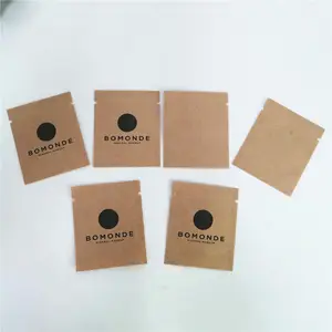 Top Requested Products Environmental Friendly Customized Compostable Shampoo Sample Sachets Kraft Paper Mylar Packing Sachet