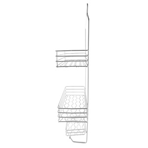 Nhà Máy Hộp Đựng 3 Tầng Màu Trắng Trên Đầu Vòi Hoa Sen Giá Xếp Đồ Treo Phòng Tắm Bằng Kim Loại Chống Nước Với Giá Đựng Xà Phòng & Khăn Tắm - Product Image 5