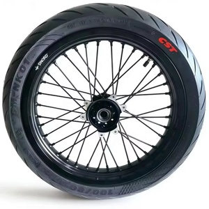 Ensemble de roues Supermoto KYZ Ultra Bee 17 pouces en alliage anodisé, pneus avant 110/70R17 et arrière 140/60R17, haute performance, course, mise à niveau professionnelle - Product Image 4