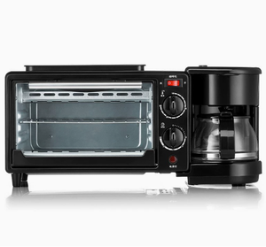 Machine à <span class=keywords><strong>petit</strong></span>-<span class=keywords><strong>déjeuner</strong></span> 3-en-1 multifonctionnelle : cafetière, grille-pain et plaque chauffante électronique pour <span class=keywords><strong>le</strong></span> <span class=keywords><strong>matin</strong></span> - Product Image 4