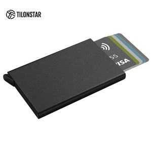 TILONSTAR TVC400 Elegante Slim Automático Pop Up Bank Card Case Aluminio ID Titular de la tarjeta de crédito con función de bloqueo RFID - Product Image 3