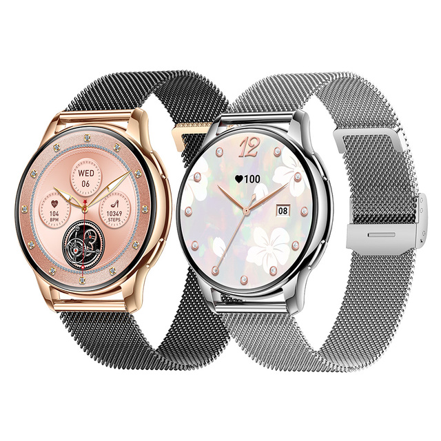 2024 New Arrival Lady Smart Watch Y11 Women's Health Heart Rate 1.32" Amoled Screen IP68 Waterproof BT Call Fashion Smartwatch