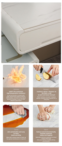 Cô gái hiện đại trắng bàn trang điểm không dây phòng ngủ gỗ mở rộng tủ có thể điều chỉnh Gương tủ trang điểm vanities trang điểm với phân - Product Image 3