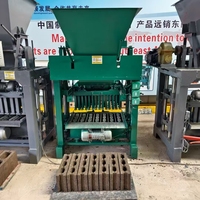 Machine à fabriquer des briques en blocs creux emboîtables Yazhong populaire, modèle QT4-35A en acier, garantie 5 ans, facile à utiliser, multi-tension