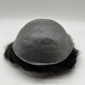 Prothèse capillaire ultra-fine 0,02 mm pour hommes, système capillaire 100 % cheveux humains Remy indiens, base en PU à boucle en V, indétectable - Product Image 4