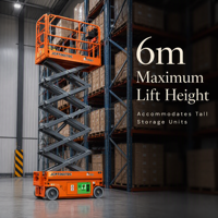 Plateforme élévatrice mobile à ciseaux à batterie, hauteur de levage maximale de 6 m, best-seller