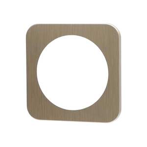 Placa de pared de aluminio dorada de 1 llave, ideal para decoraciones modernas y funcionalidad en instalaciones eléctricas. - Product Image 1