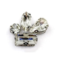 Appliques thermocollantes 3D en strass transparents écologiques pour chapeaux, vêtements, sweats à capuche et décorations de vêtements