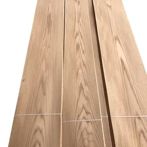 Wholesale natural solid wood veneer mountain grain Red Oak wood veneer for Decorating panel flooring furniture