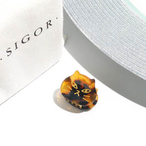 Mignon mini clip à <span class=keywords><strong>cheveux</strong></span> en forme de visage de chat noir pour femmes, pince à <span class=keywords><strong>cheveux</strong></span> pour enfants, accessoires pour <span class=keywords><strong>cheveux</strong></span>, acétate dégradable, petites pinces à <span class=keywords><strong>cheveux</strong></span> pour filles - Product Image 2