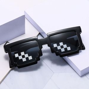 Factory Direct Sale of Cool & Funny Anime Pixel Mosaic Glasses New Style <b>Sunglasses</b> with Personality for Party Decorations - Product Image 2