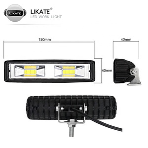 LKT <span class=keywords><strong>Auto</strong></span> Lighting System 6inch 48w COB Car Led Work Light Bar Spotlights Flood Beam for SUV Truck Offroad Boat LED Driving Lamp - Product Image 1