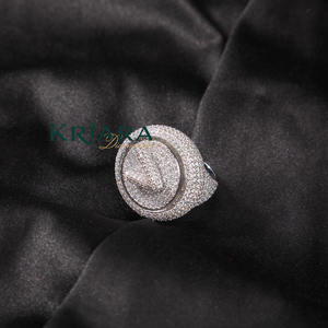Bague en diamant or blanc argenté de qualité supérieure, élégante bague solitaire pour mariage, bijoux pour femmes, disponible au prix de gros - Product Image 4