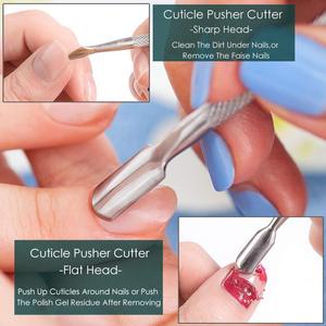 Stainless Steel <b>Nail</b> Tool <b>Set</b> 12.6 Cm 12.3 Cm With Case For Manicure And Pedicure - Product Image 5