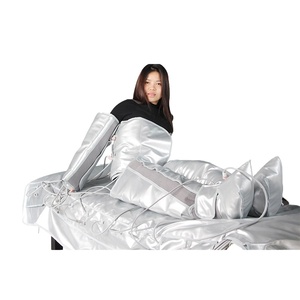 Appareil de pressothérapie professionnel 3-en-1 à 24 chambres, infrarouge lointain, EMS, drainage lymphatique, combinaison de massage corporel par pression d'air, infrarouge - Product Image 2