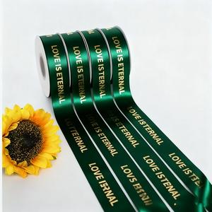 Usine Stocké 100% Polyester Logo Personnalisé Couleur <span class=keywords><strong>Rose</strong></span> Personnalisé Simple/Double Face 1 Pouce <span class=keywords><strong>25</strong></span> mm <span class=keywords><strong>Ruban</strong></span> de Satin - Product Image 6