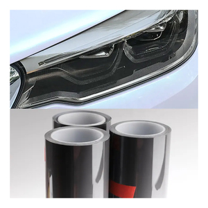 Película Protectora de Faros y Luces Traseras de TPU PPF Autoregenerable Antiarañazos NIKO, Precio de Fábrica, 0.3*10M, Tinte Negro Claro, Rechazo de Rayos UV/IR del 90% - Product Image 1