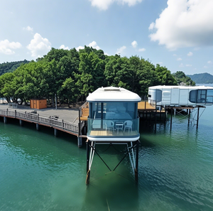 La capsula d'acciaio dello spazio vitale del parco ispessisce la struttura del pannello a Sandwich per gli <span class=keywords><strong>hotel</strong></span> all'aperto sostenibili o gli appartamenti mobili - Product Image 2