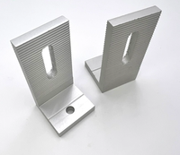 Support triangulaire photovoltaïque solaire en acier coloré pour toiture en tuiles métalliques, argenté, épaisseur 8 mm, texture double face
