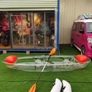 <span class=keywords><strong>Kayak</strong></span> <span class=keywords><strong>doble</strong></span> transparente para dos personas en venta. <span class=keywords><strong>Kayak</strong></span> <span class=keywords><strong>de</strong></span> cristal con pelotas inflables naranjas en venta. - Product Image 2