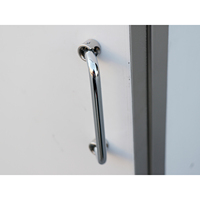 Évier portable en acier inoxydable à cuve unique avec robinet, finition brossée mate, roulettes à 2 roues, réservoir d'eau chaude, lavabo extérieur pour lavage des mains