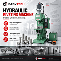 Mesin Rivet Orbital Otomatis Penuh untuk Gagang Panci Masak Aluminium Solid Double Head Bermotor OEM Easytech 2026