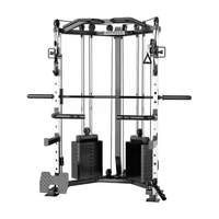 Machine à croisement de câbles en vente chaude avec barre d'haltères, machine Smith commerciale, équipement de fitness, cage de puissance, portique d'entraînement à domicile