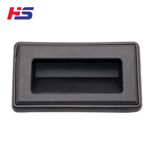 Hengsheng PL025 Poignées de tiroir noires Poignée de porte encastrée Poignées de tirage affleurantes en plastique - Product Image 1