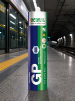 Mastic silicone GP 668, type acétique, à prise rapide, transparent, pour sanitaires, joints de porte de douche et fissures de verre