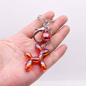 50pcs/बैग रंग पारदर्शी एक्रिलिक गुब्बारा कुत्ते आकर्षण लटकन गहने बनाने के उपकरण कान की बाली हार कुंजी श्रृंखला आकर्षण लटकन - Product Image 4