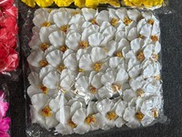 Têtes de fleurs artificielles en mousse de style hawaïen, fleurs de plumeria, œufs artificiels, têtes de fleurs d'hibiscus pour la décoration