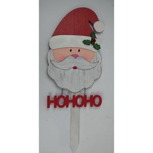 ของตกแต่งประตูวันคริสต์มาสแบบออกแบบได้,สัญลักษณ์ลานตกแต่งคริสต์มาสของตกแต่งรูปซานต้าสัญลักษณ์ไม้แบบตลก - Product Image 3