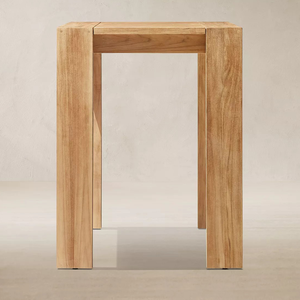 Custom Hardware Table OEM ODM Custom Accessible Luxury Wooden Square HighStool Table for Courtyard Seaside Villa - Product Image 3