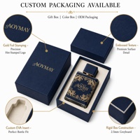 Boîte cadeau de luxe en cuir matelassé pour parfum, emballage personnalisé avec logo, design rigide bordeaux, accents dorés, emballage de parfum haut de gamme