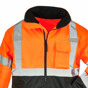 Hi Vis Reflective <b>Jacket</b> with High Durability Fabric Industrial Safety Workwear OEM Supply - Product Image 3