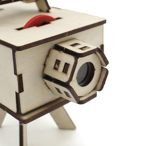 Kit de proyector de madera para niños de 7 a 9 años, juguete educativo de bricolaje, modelo de forma geométrica de montaje manual - Product Image 1