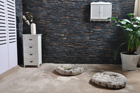 Panneau en fausse pierre au design moderne Revêtement décoratif extérieur en mousse de polyuréthane NEU Modèle 3D Panneau mural en fausse brique de beauté