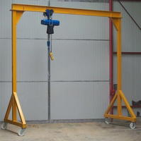 Grue portique mobile à poutre simple certifiée CE ISO, capacité 3, 4 et 5 tonnes, avec télécommande électrique sans fil