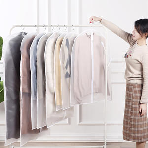 Funda Protectora Transparente para Ropa, Bolsa Antipolvo de Tela No Tejida, Funda para Trajes, Abrigos y Ropa, Bolsa de Almacenamiento de Ropa de PEVA con Cremallera, Puede Colgarse - Product Image 2