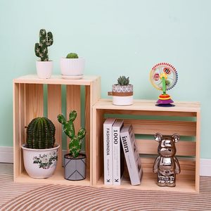 Thêm lớn tinh khiết tự nhiên rắn gỗ thông gỗ Thùng Vinyl hồ sơ lưu trữ gỗ thùng để hiển thị - Product Image 5