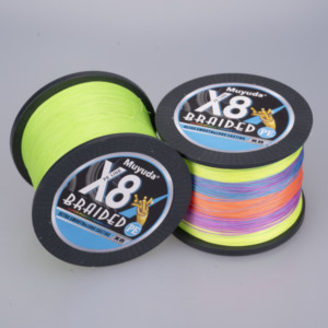 Ligne <span class=keywords><strong>de</strong></span> pêche tressée en gros 8X 500 mètres, ligne <span class=keywords><strong>de</strong></span> pêche flottante, haute sensibilité, haute résistance à l'abrasion pour les lacs, les rivières et les axes - Product Image 1