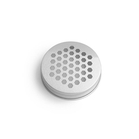 Pot de bougie cosmétique rond vide en aluminium personnalisé pot de crème d'ombre à paupières avec couvercle à trou creux et fonction de désodorisant