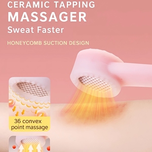 에너기녹스 헬스 케어 실리콘 지압 괄사 림프 배수 스틱 수동 등 마사지기 - Product Image 3