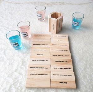 Fun House Party 4 Gafas 60 Bloques apilables de madera Juguetes Set Drunken Tumbling Tower <span class=keywords><strong>Juego</strong></span> para beber - Product Image 2