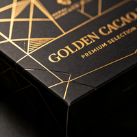 Boîte d'emballage de chocolat écologique personnalisée avec étiquette privée, OEM ODM, logo personnalisé, carton rigide, chocolat truffé de marque