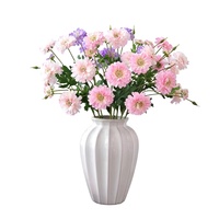 JH260812 Kunstzijde Cosmos Bloemen Lange Steel Kunstmatige Ranonkel Voor Bruiloft Achtergrond Bloemstuk Bloemdecoratie