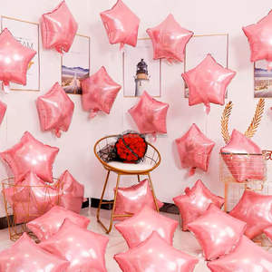 18-Inch Lucky Star Party Light Plate Aluminio Globo Navidad Pascua Boda Día de San Valentín Festival Decoraciones - Product Image 3